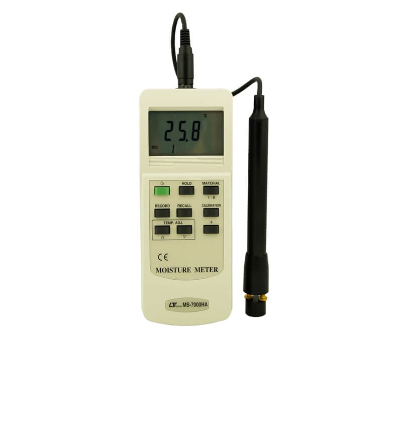 Medidor de humedad en materiales lutron modelo ms-7000ha