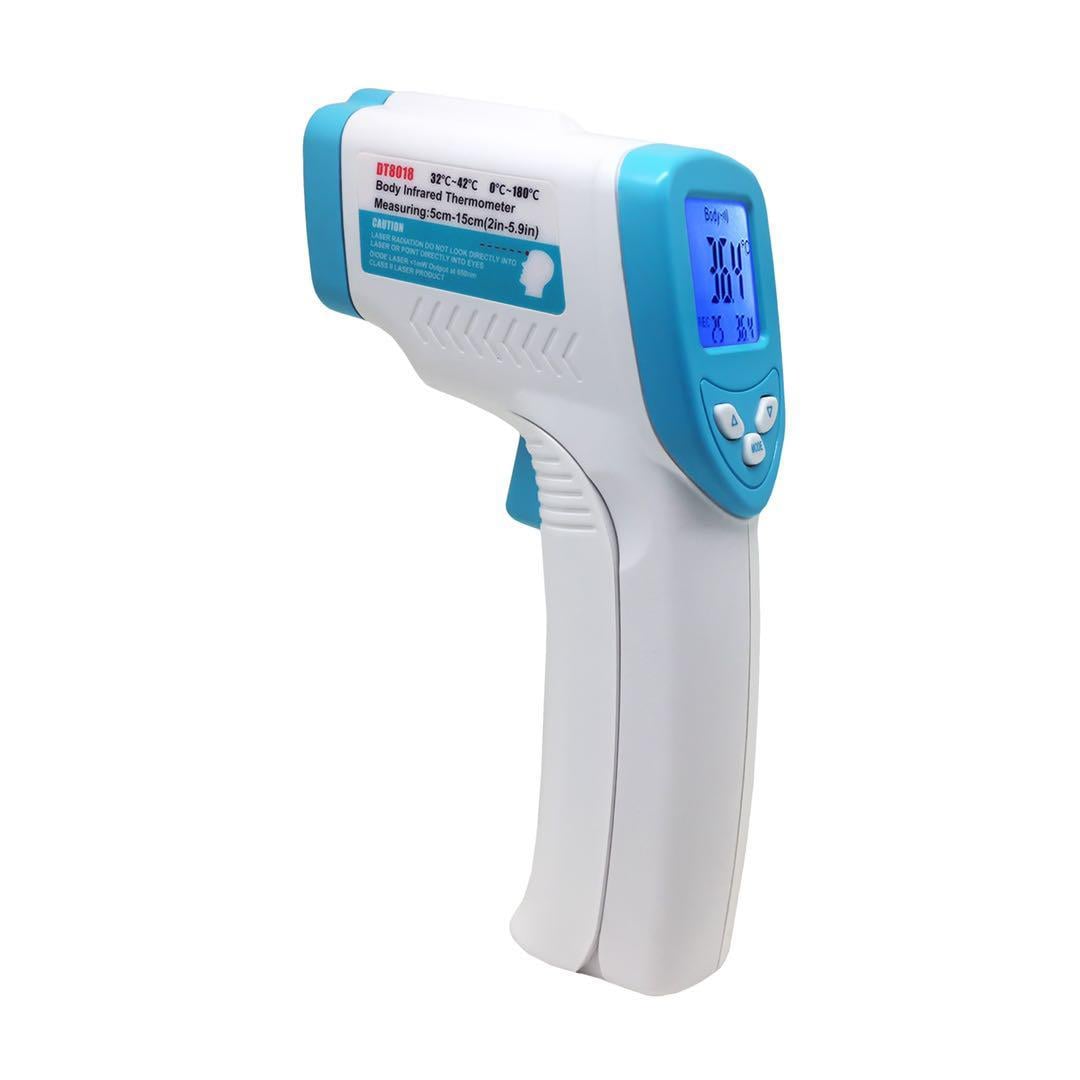 Termómetro infrarrojo uso médico blue-dt8018