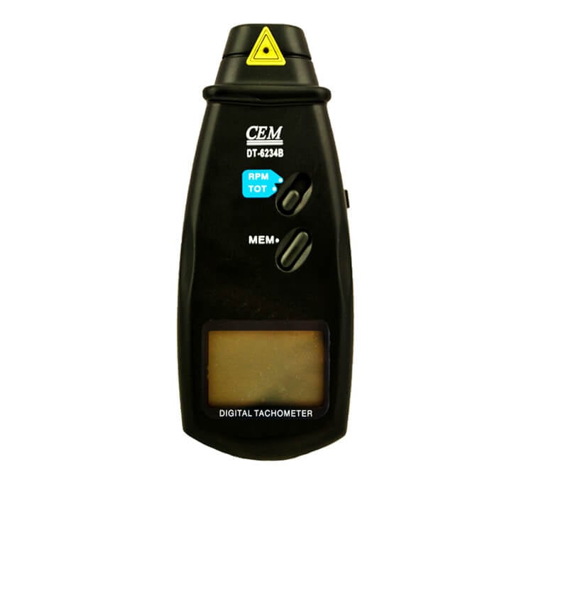 Fototacómetro digital rango de rpm: 2.5 a 99,999