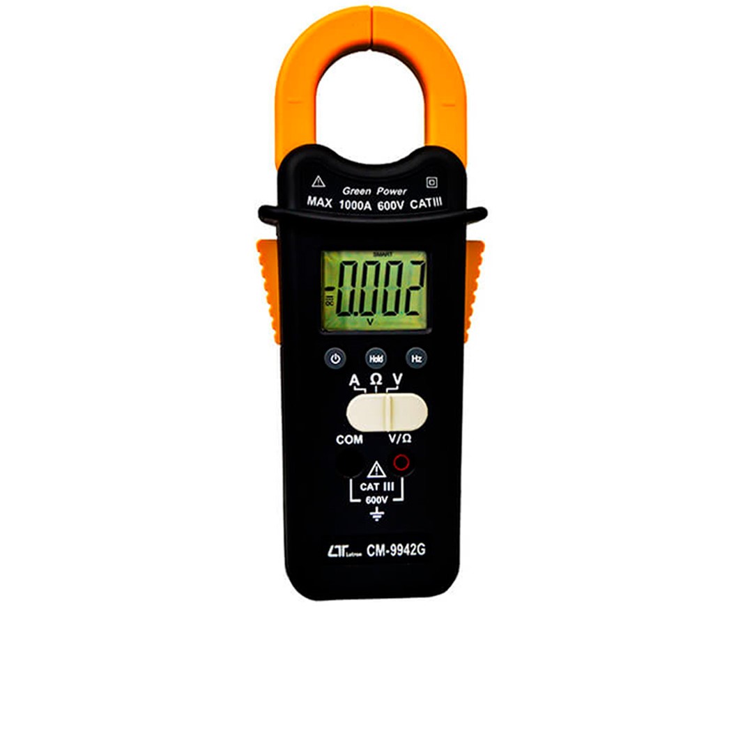 Amperimetro digital inteligente de gancho marca Lutron modelo CM-9942G 1