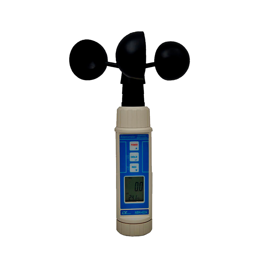 Anemometro digital de copa 4 en 1: anemómetro, barometro, humedad y temperatura 1