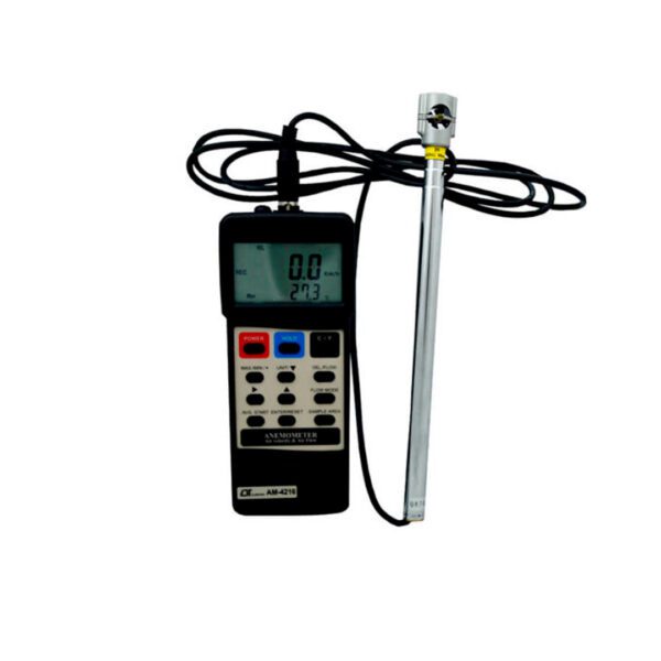 Anemometro digital lutron am-4216 para velocidad y flujo del aire 2