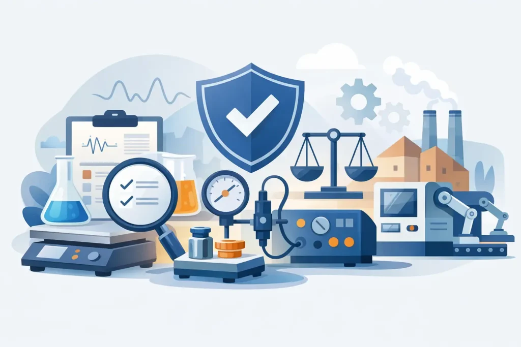Calibración acreditada ISO 17025 en industria
