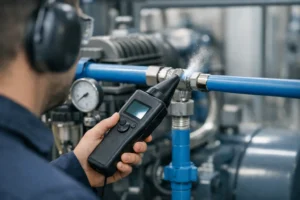 Cómo detectar fugas de aire comprimido