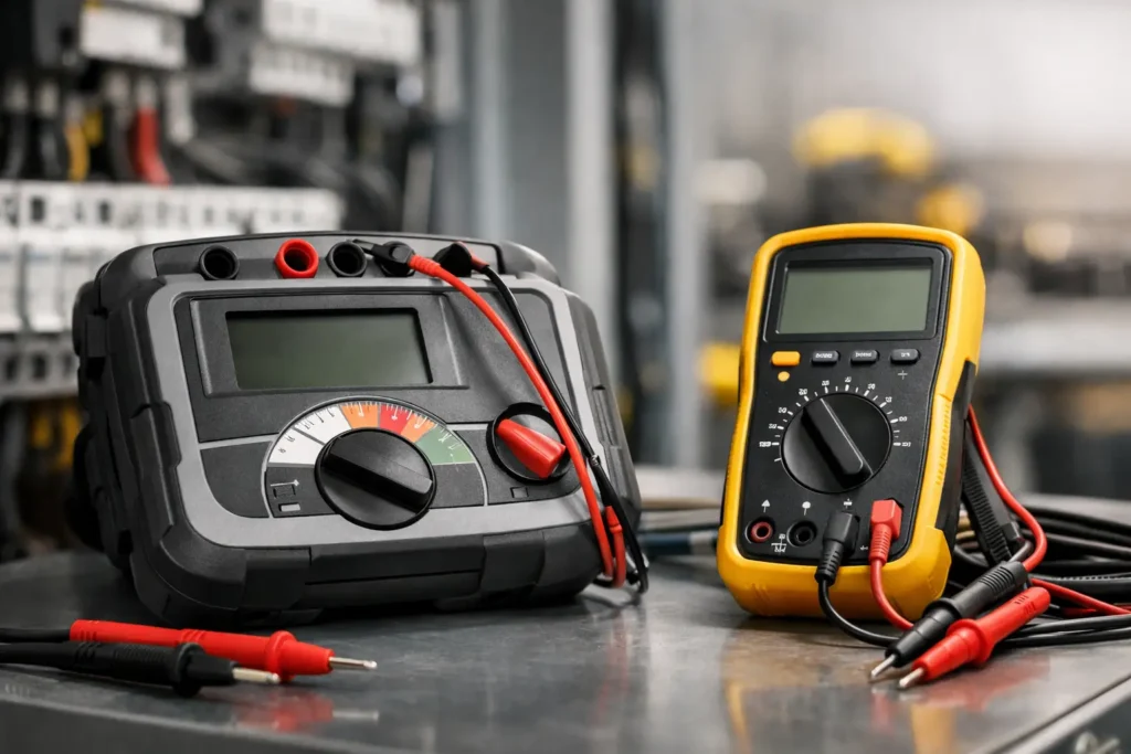 Megger vs multímetro industrial: cuál conviene