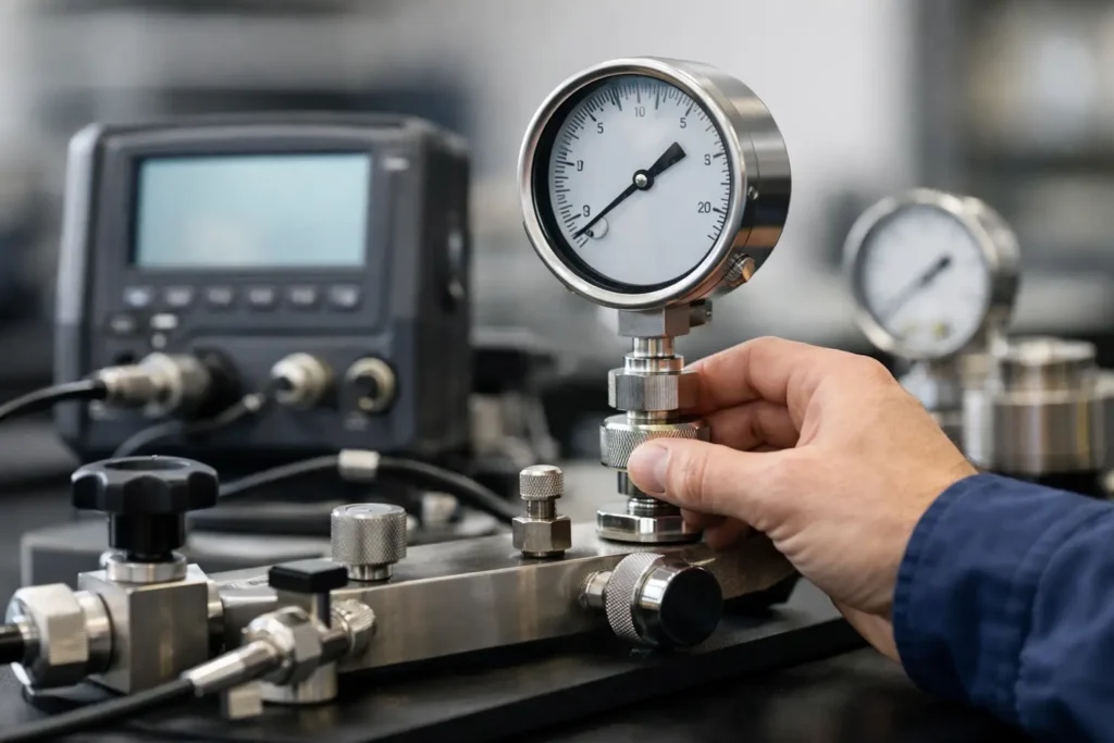Guía de calibración de manómetros útil